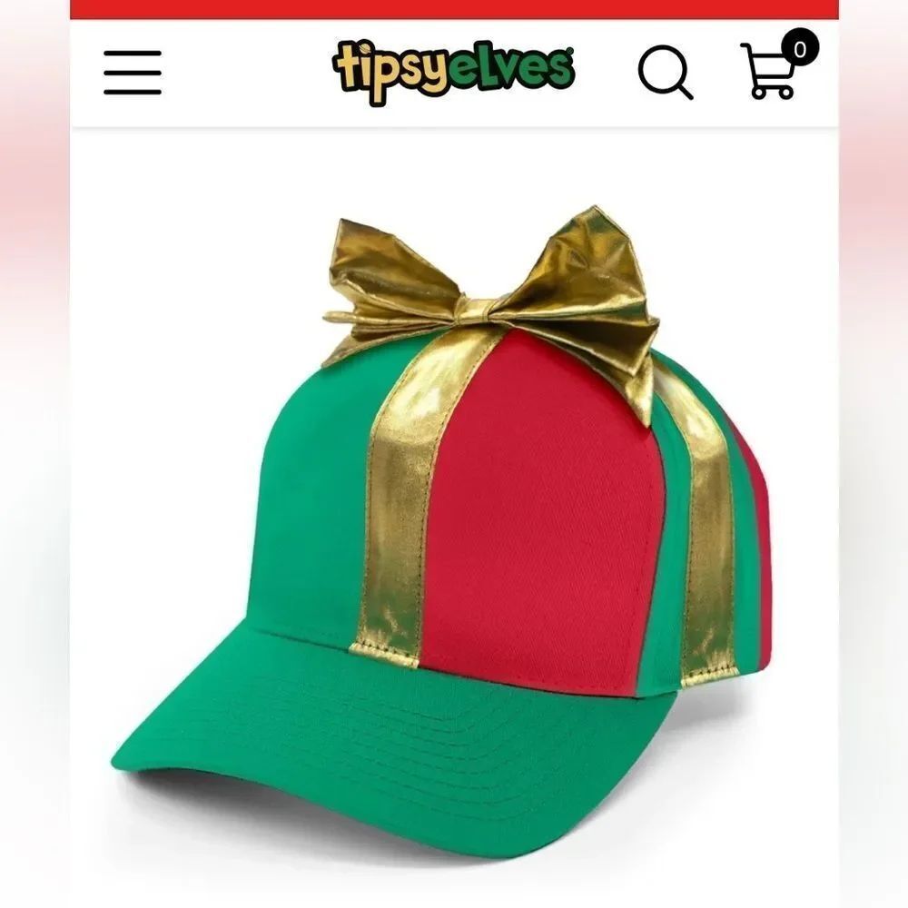 CHRISTMAS PRESENT HAT by Tipsy Elves